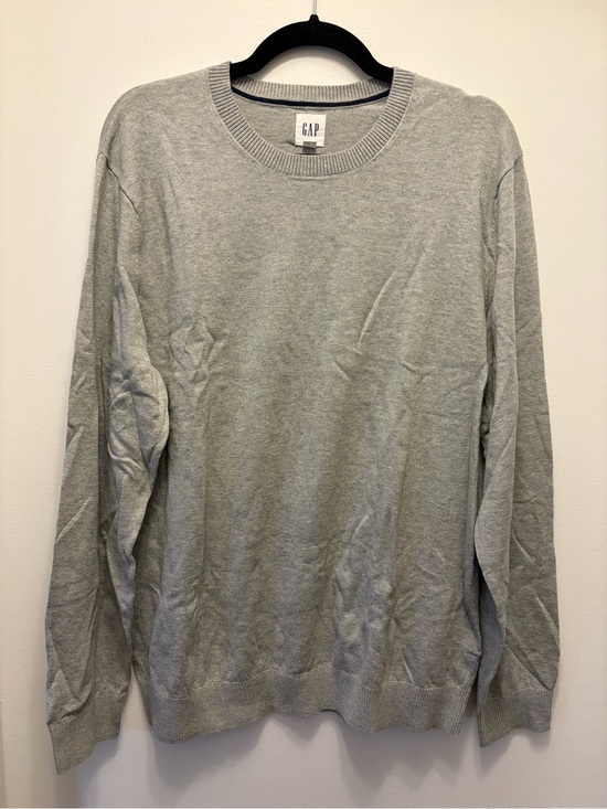 GAP Sweaters - Gap Gray 100% Cotton Lightweight Crewneck Knit Sweater Women's Large